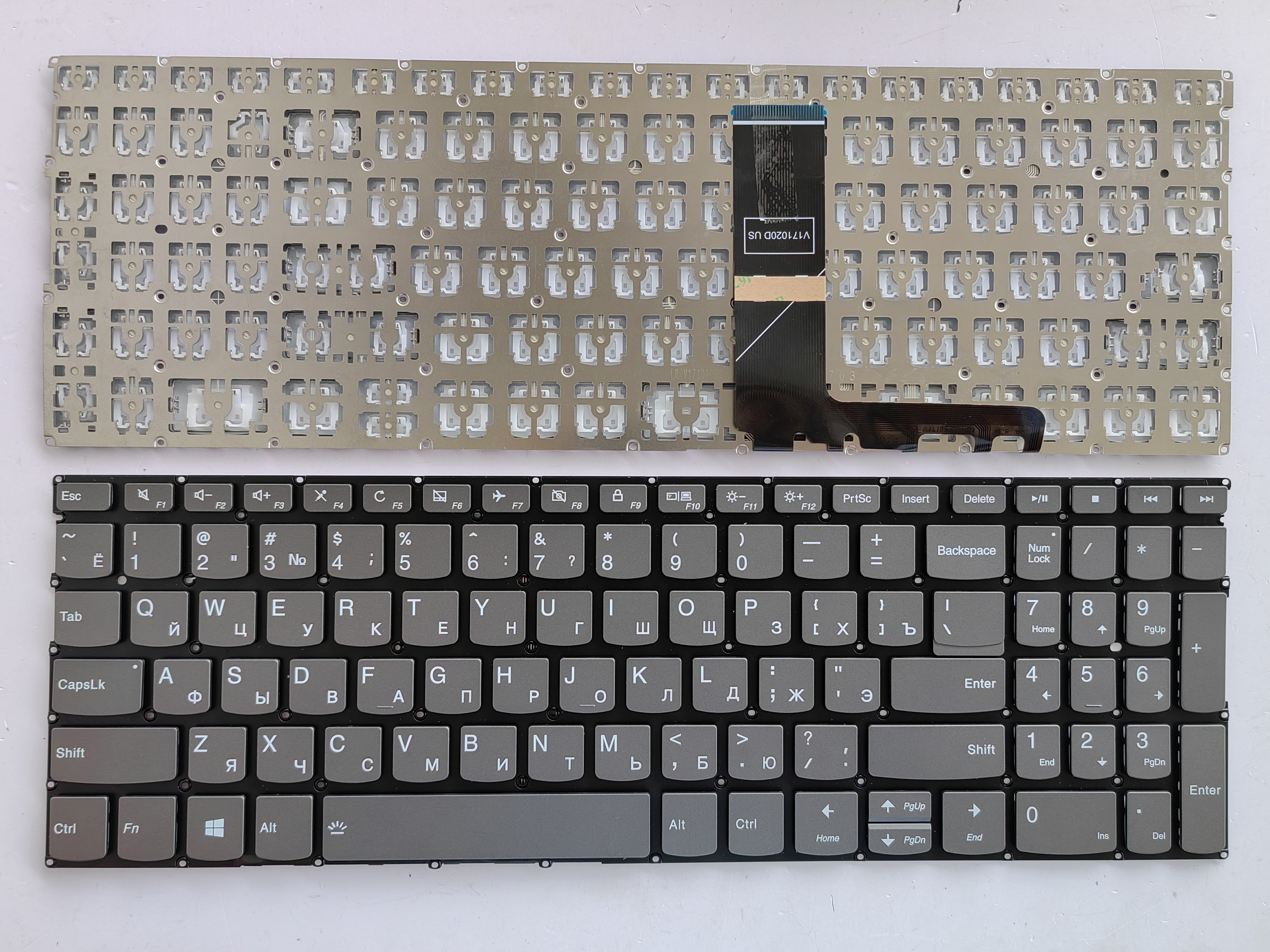 Picture of New Replacement Laptop Keyboard For LENOVO C740-15/S540-15/S340-15/E53-80 Grey (OEM) RU Layout